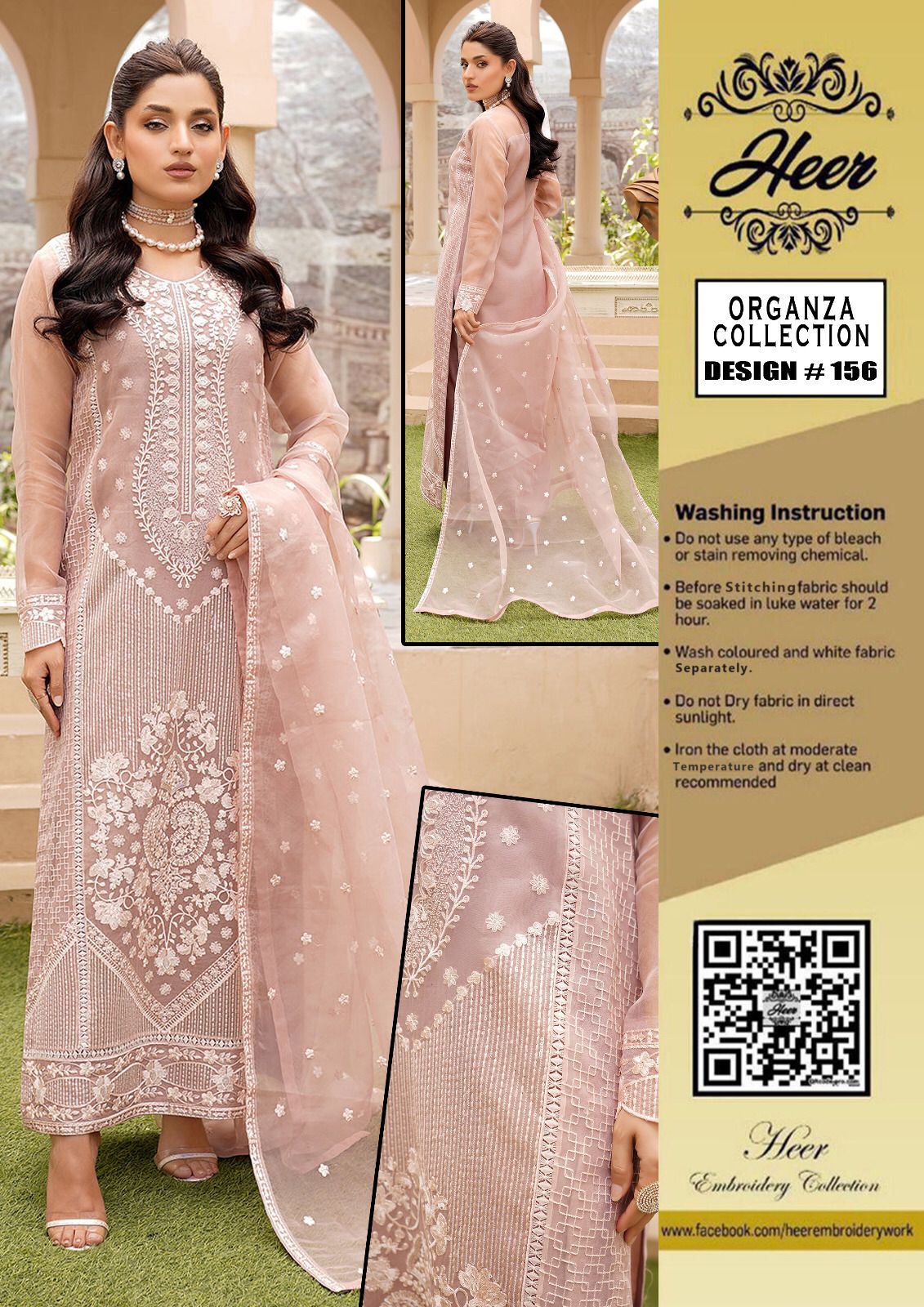 Luxurious Organza Full Suit on Organza