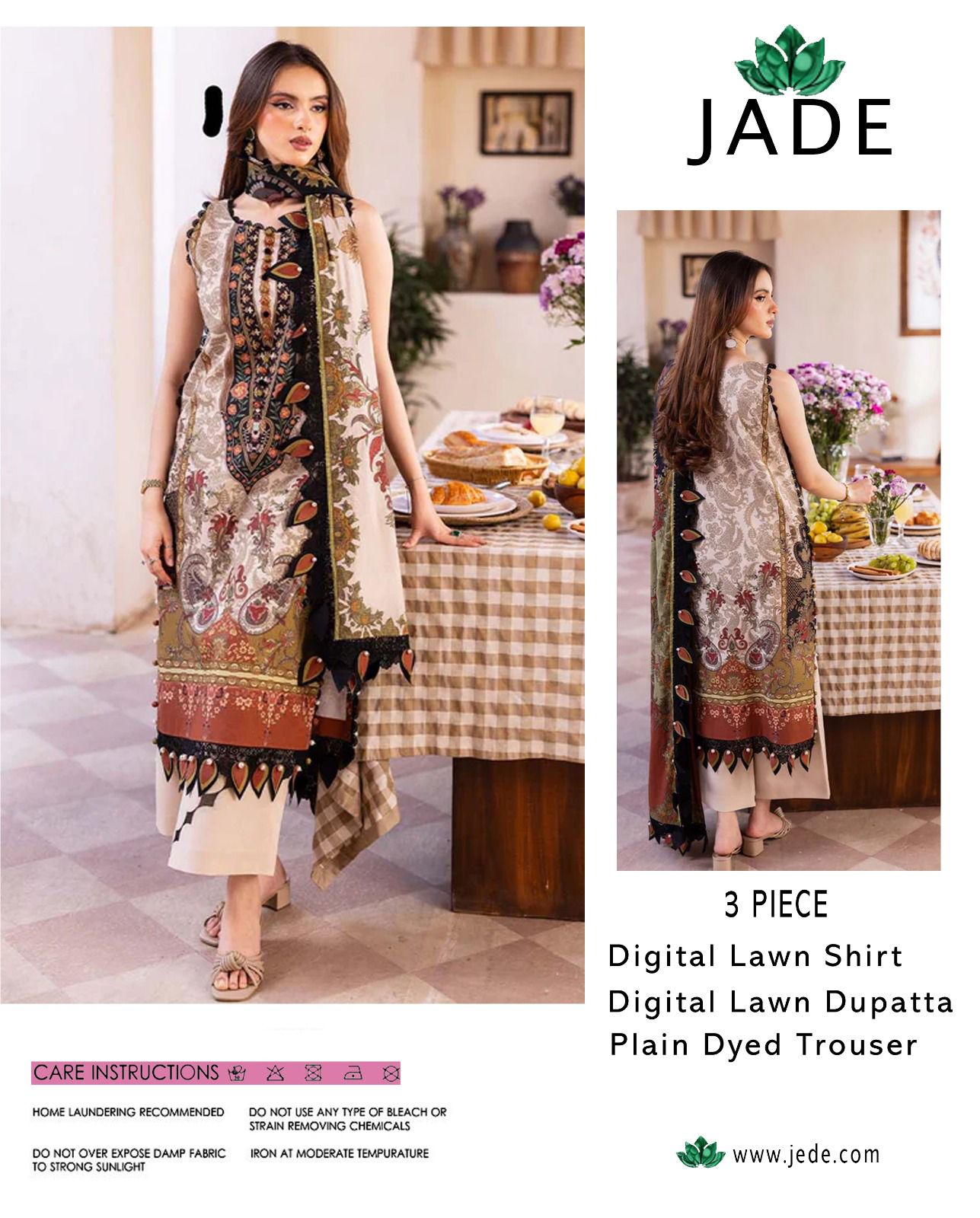 Premium soft lawn fabric breathable & lightweight