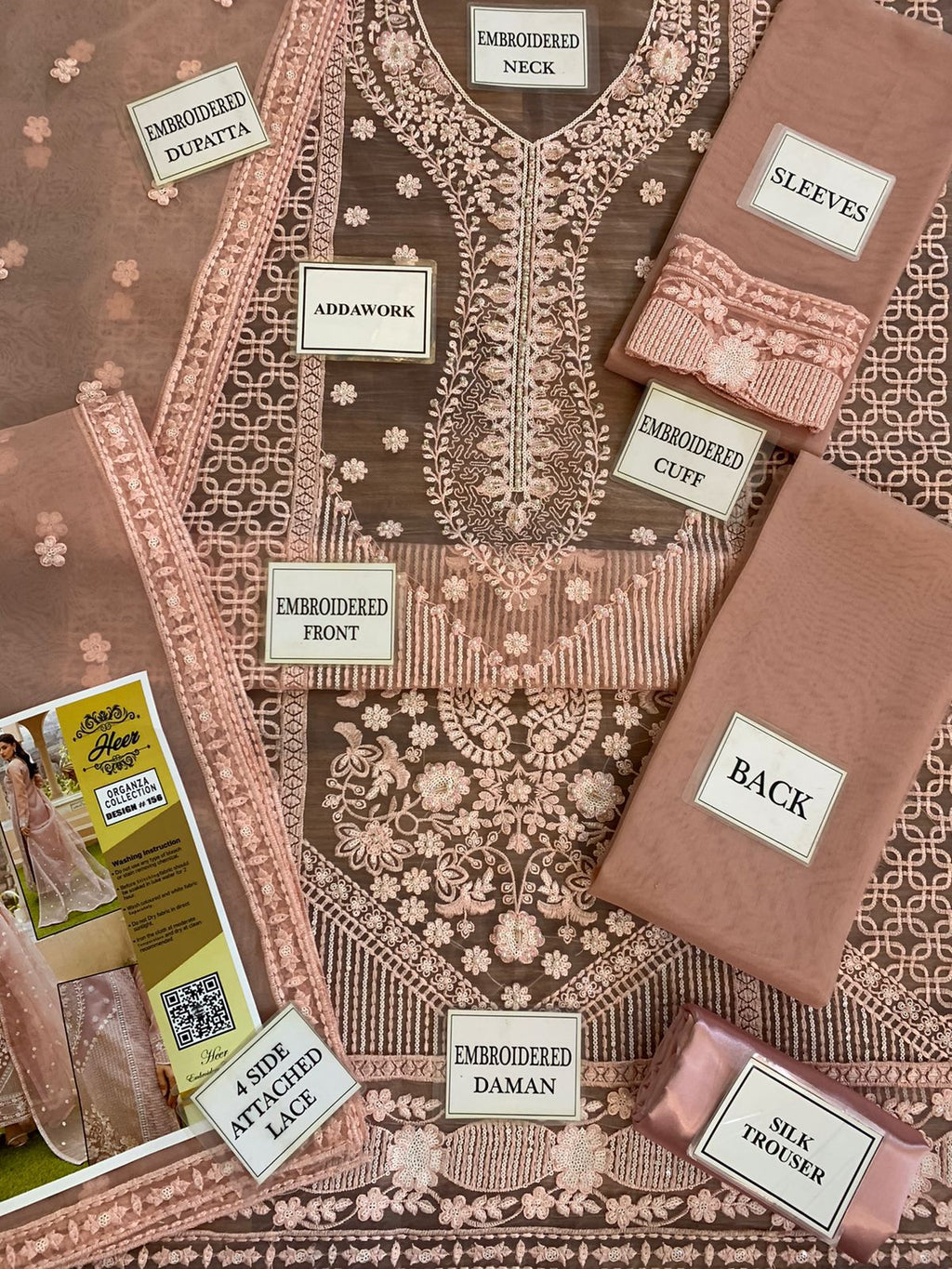 Luxurious Organza Full Suit on Organza