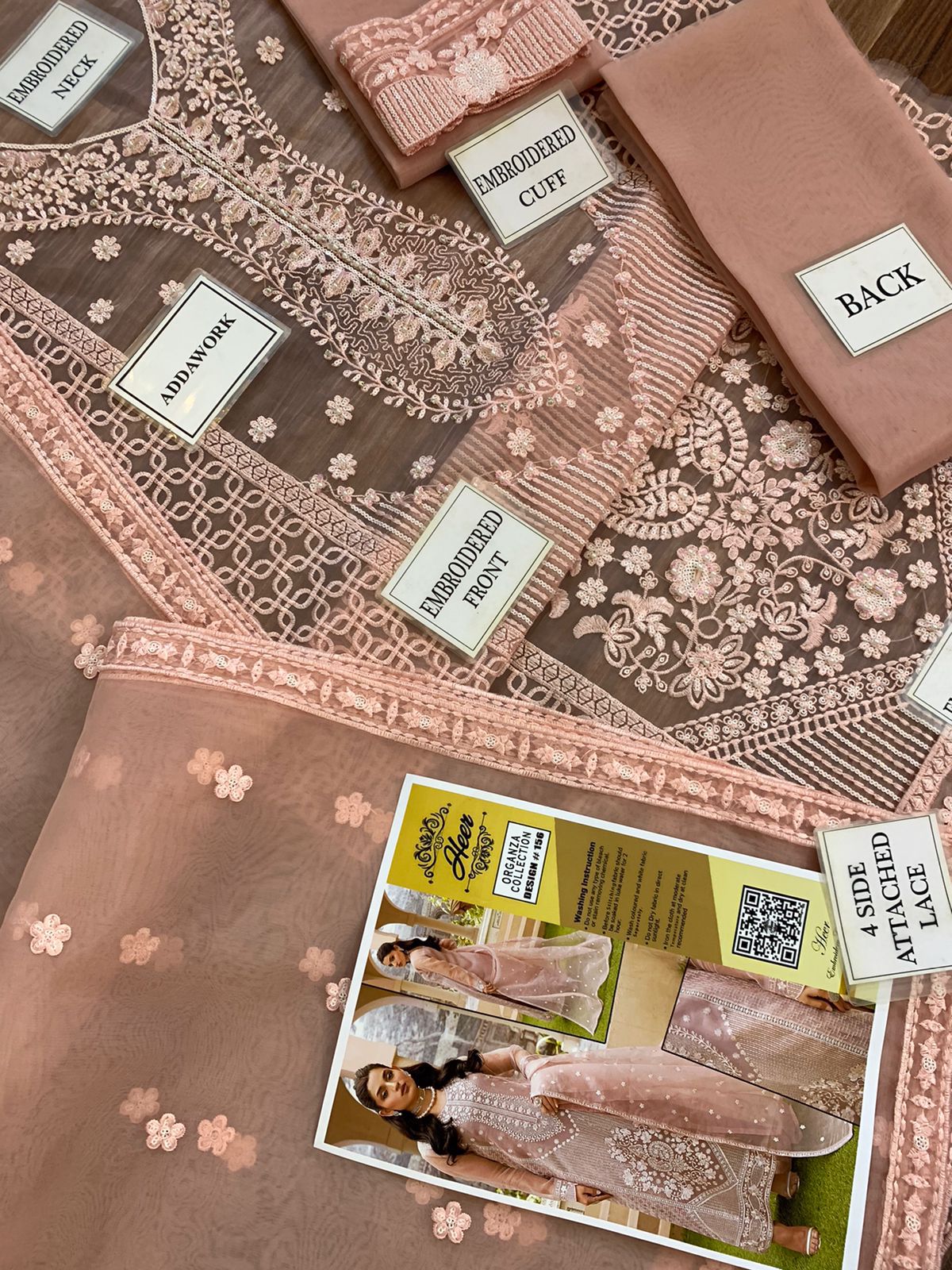 Luxurious Organza Full Suit on Organza