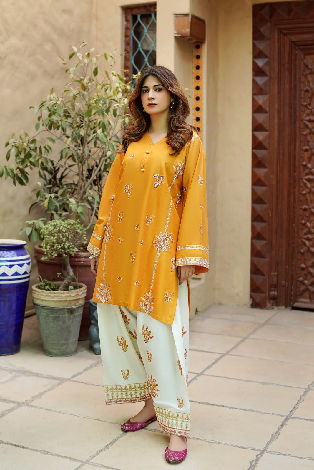Sky Mirage 2-Piece Cotton Suit (Aqua)