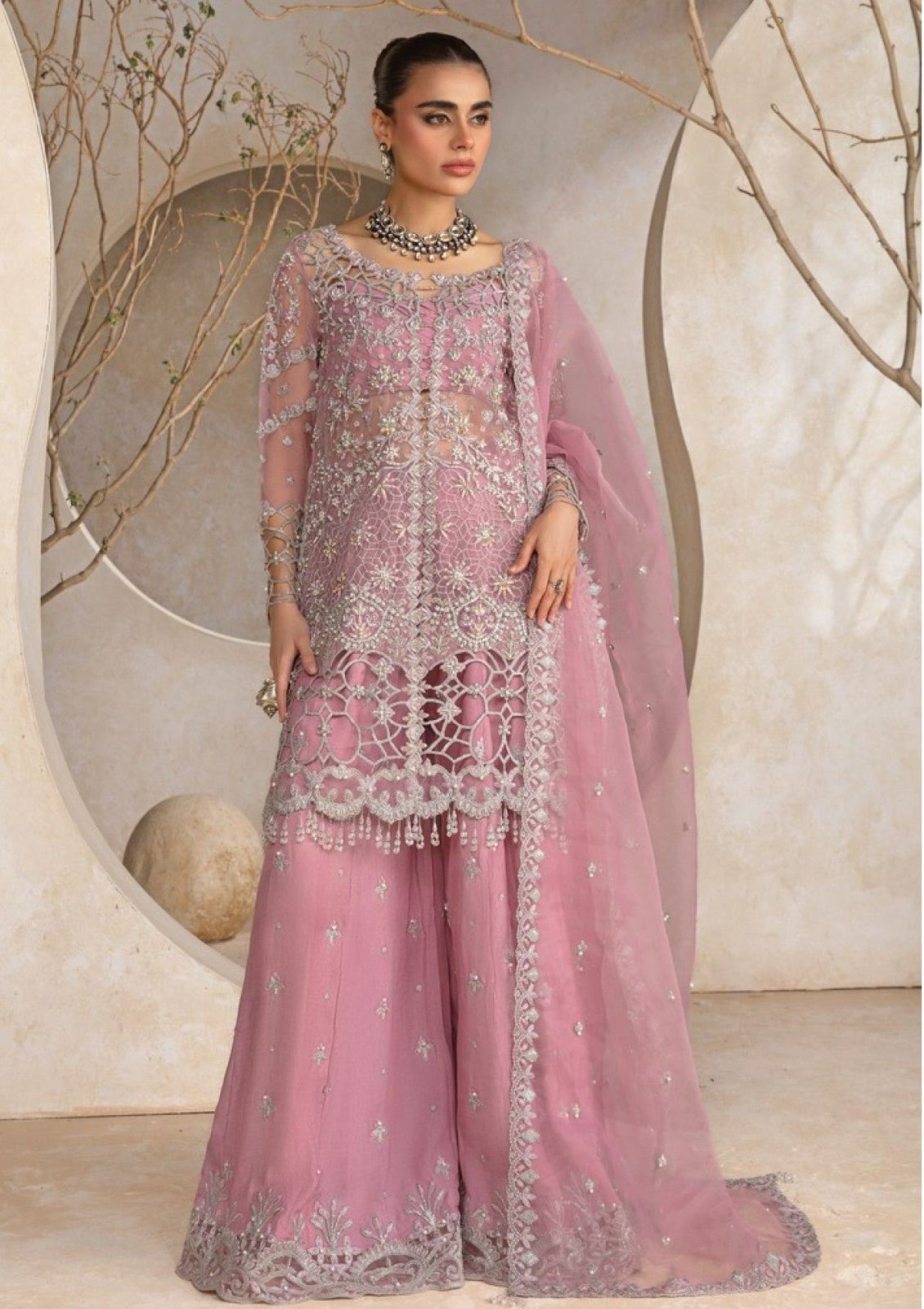 RANG RASIYA Unstitch  FABRIC ORGANZA