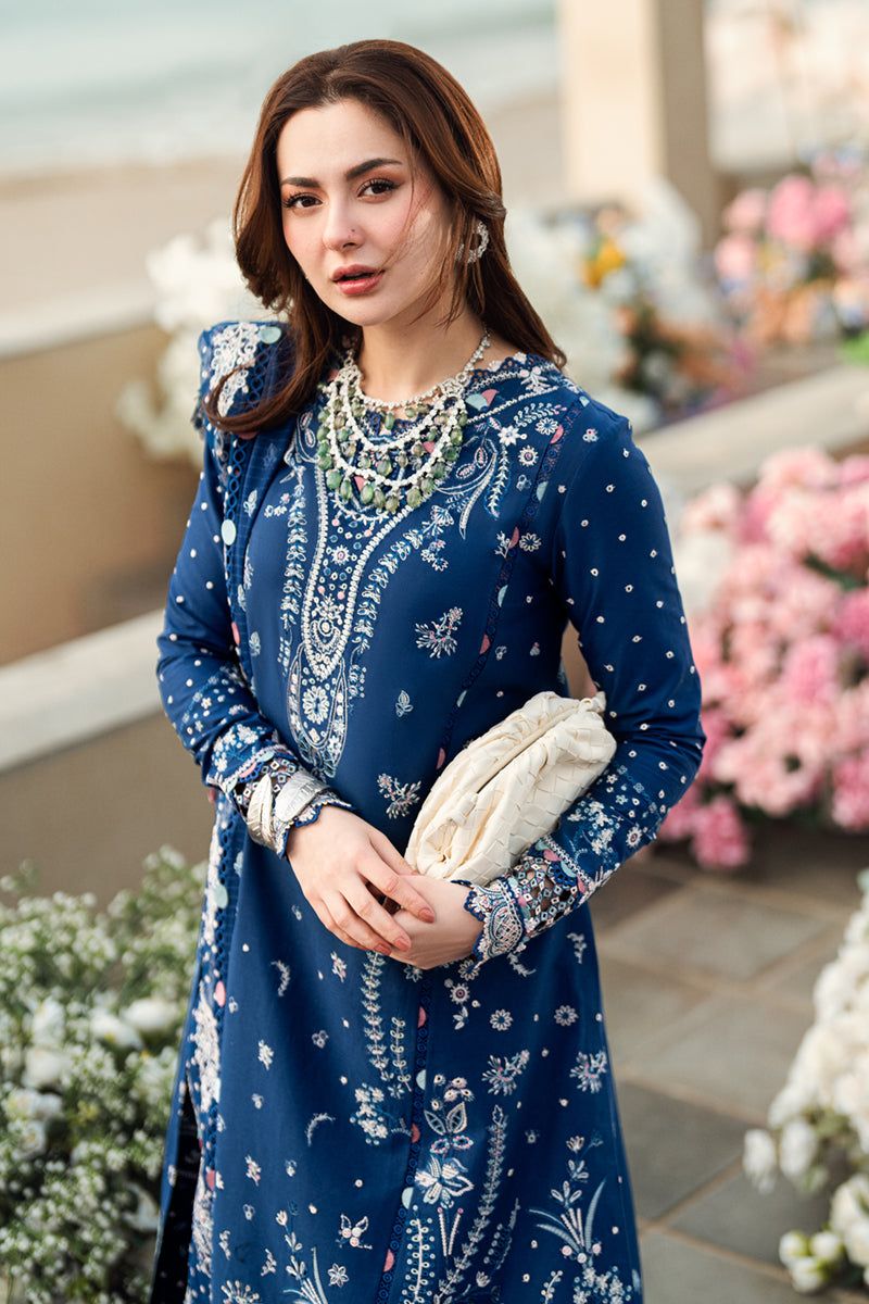 QALAMKAR Unstitch LAWN COTTON Suit