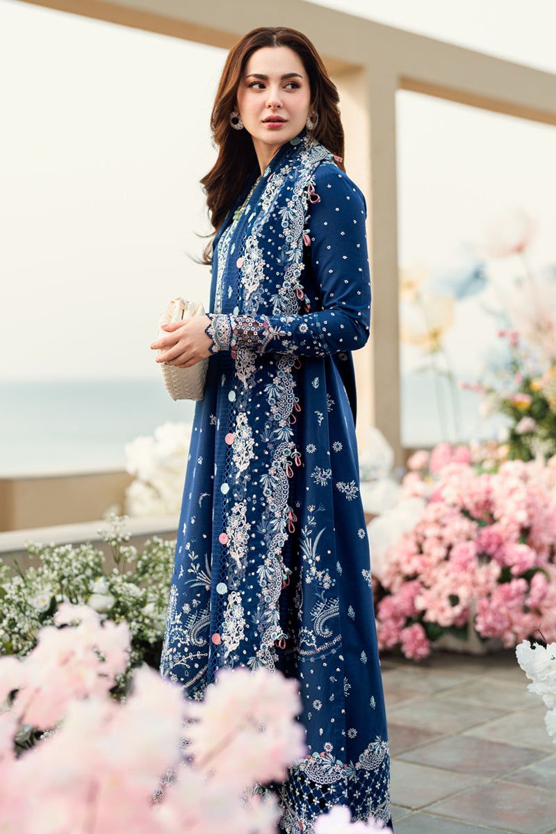QALAMKAR Unstitch LAWN COTTON Suit