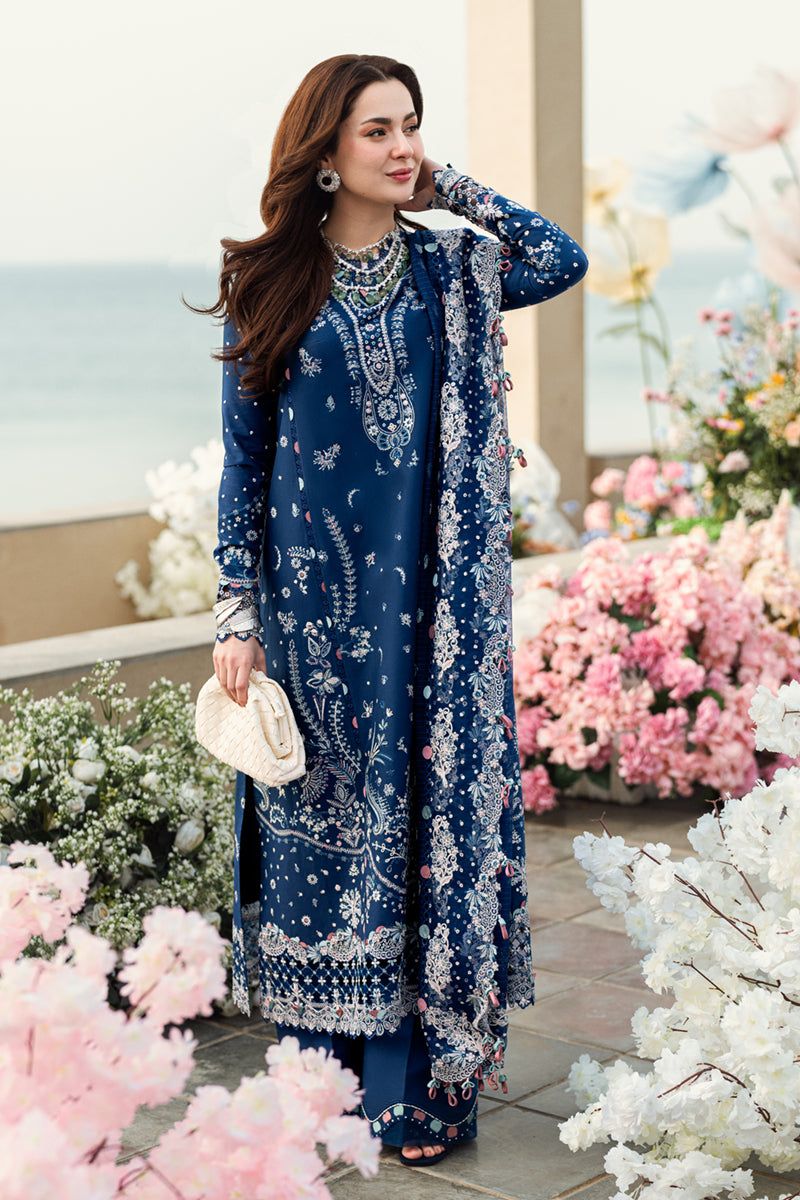 QALAMKAR Unstitch LAWN COTTON Suit