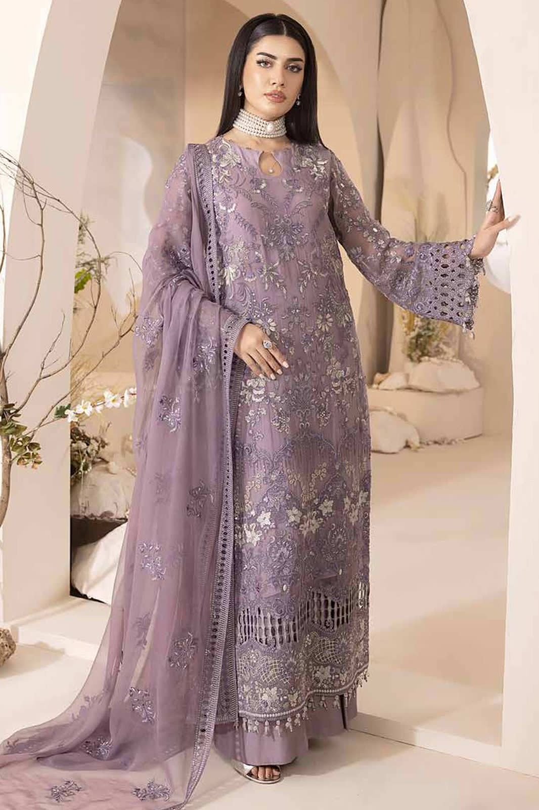 LAVISH Unstitch Replica  FABRIC CHIFFON Suit