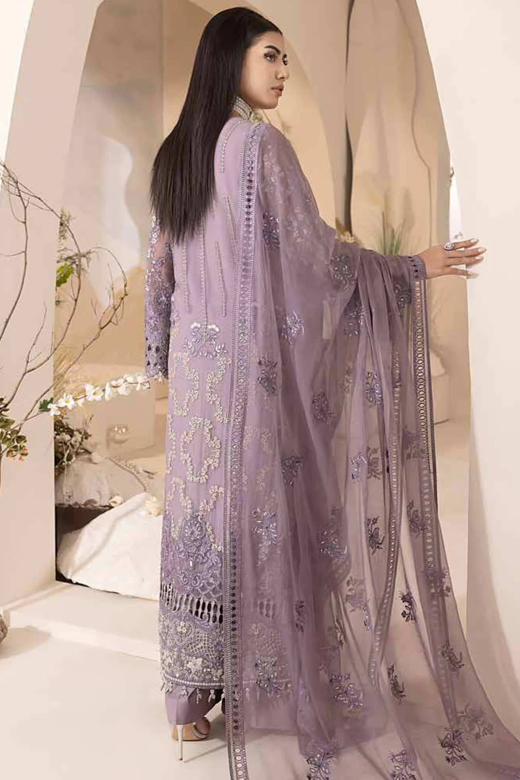 LAVISH Unstitch Replica  FABRIC CHIFFON Suit