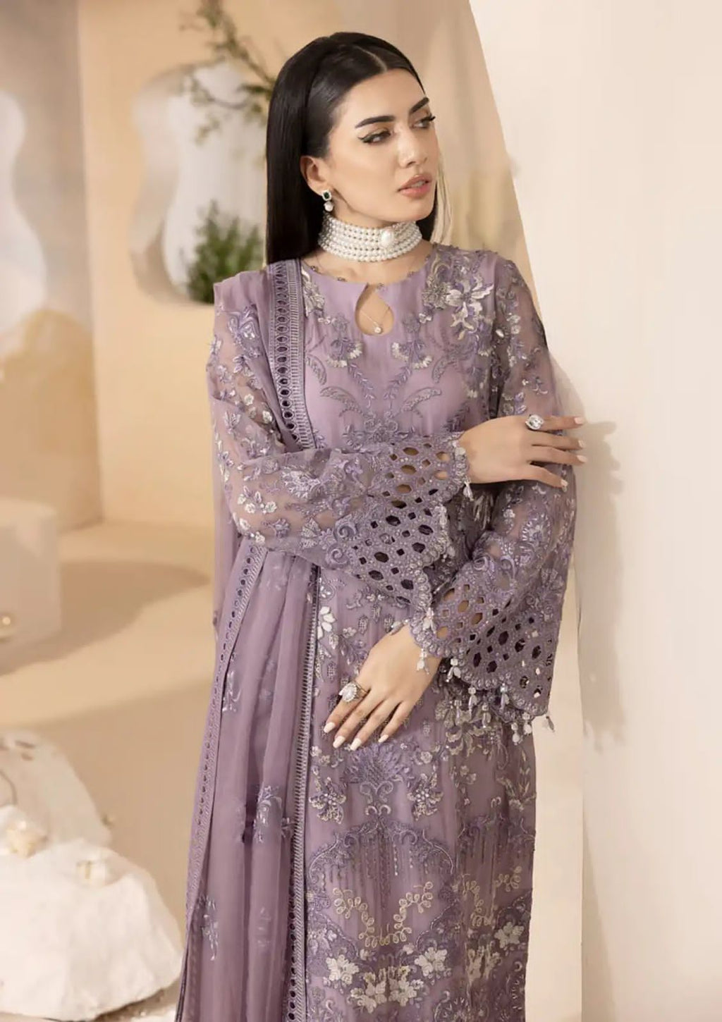 LAVISH Unstitch Replica  FABRIC CHIFFON Suit