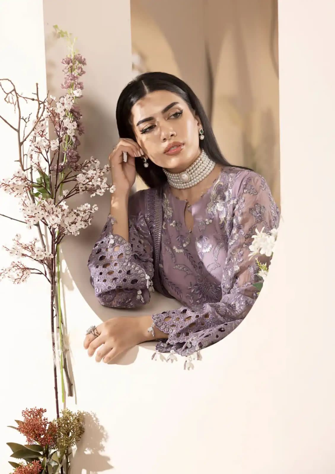 LAVISH Unstitch Replica  FABRIC CHIFFON Suit