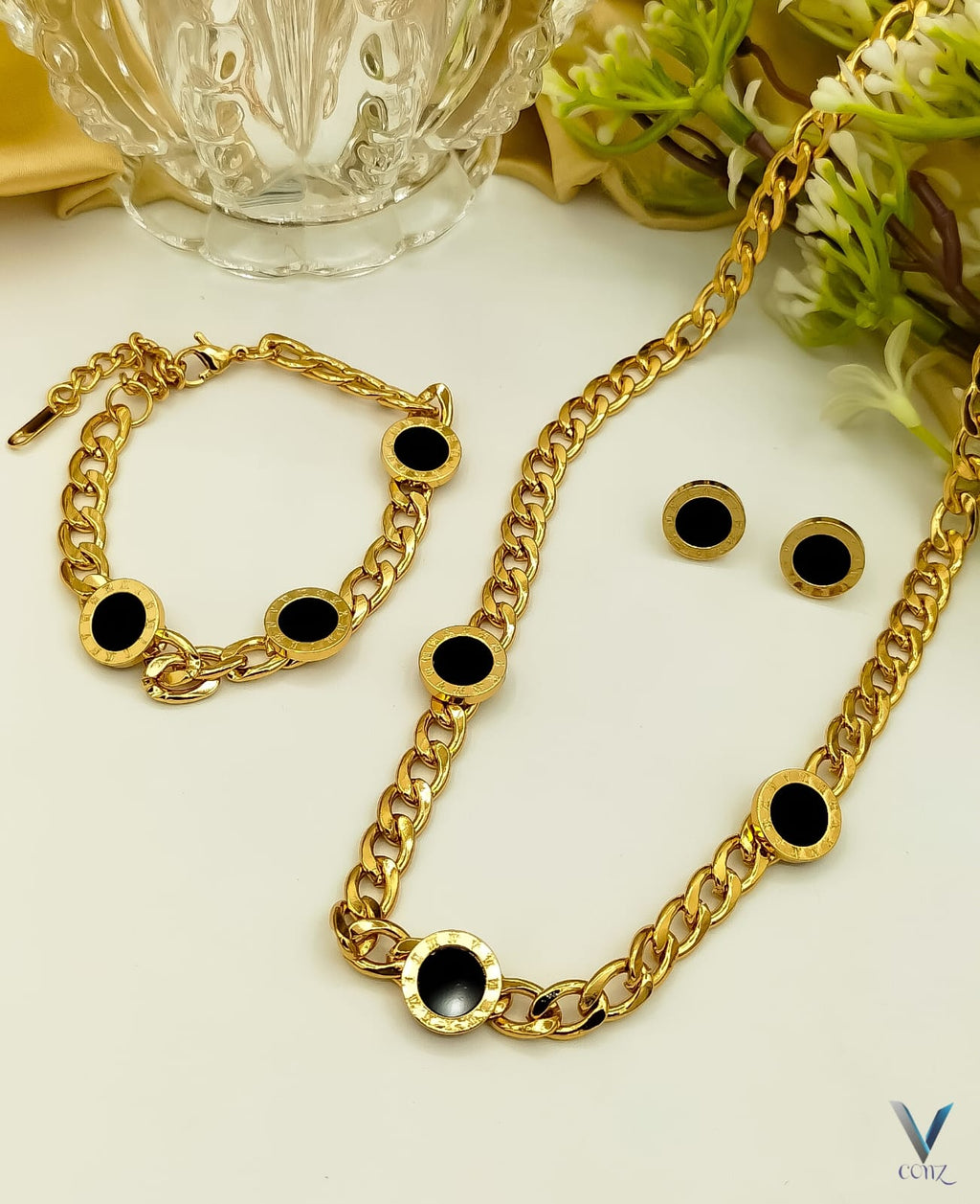 Fancy China Stainless steel Necklace Tops With Bracelet