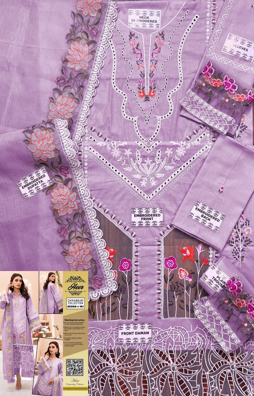 EMBROIDERED CHICKANKARI DRESS
